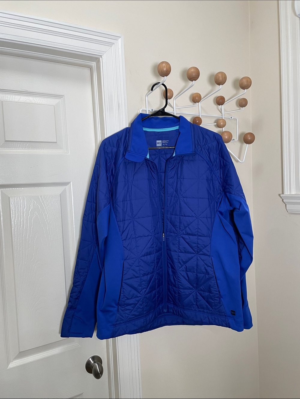 MEC Waxwing Hybrid Quilted Outdoor Hiking Jacket - Blue - XL